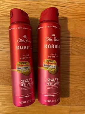 2pk Old Spice KARMA scent of CHERRY ZEN (New)